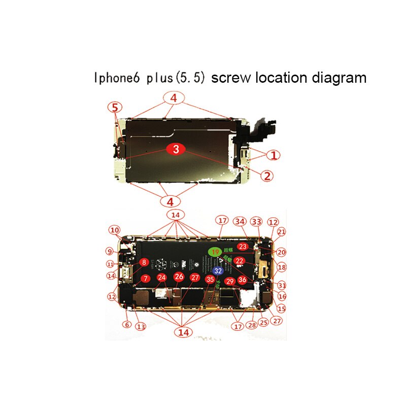 Full Screw Set for iPhone XS XSMAX XR X 6SP 6S 6P 6 Repair bolt Complete Kit Replacement Parts Screws Fix phone Accessories