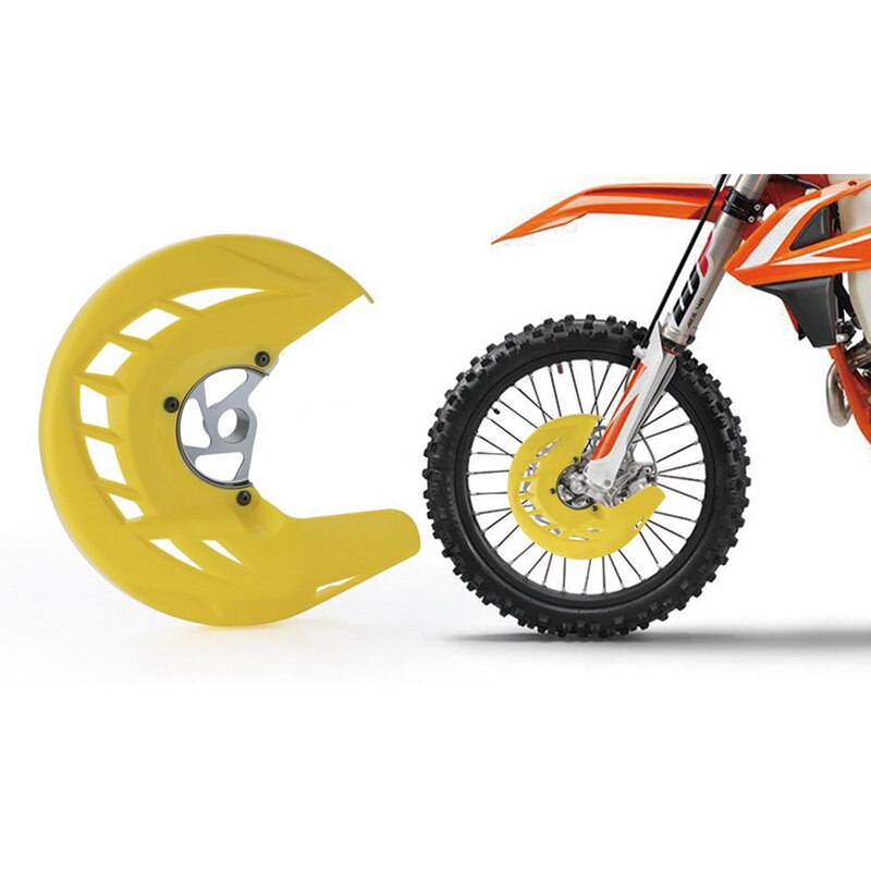 Moottoripyörän etujarrulevyn suojus ktm 125 150 250 300 450: Keltainen