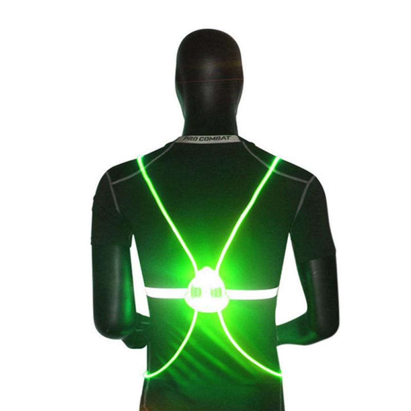360 High Visibility Night Outdoor Reflective Vest Flash LED Driving Night Driving Cycling Outdoor Light Up Cycling Safety Vest: 5