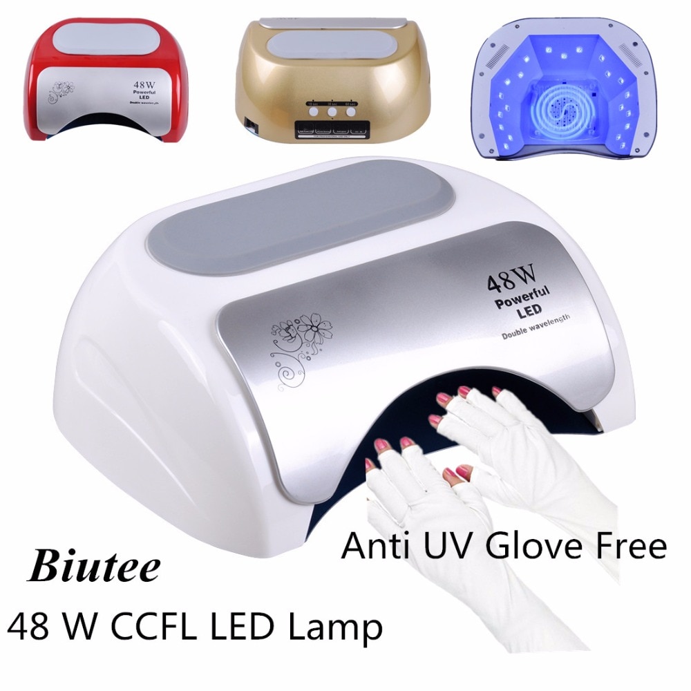 Lámpara de LED UV de 48W CCFL, secador de uñas para esmalte de uñas, esmalte de uñas, lámparas secadoras, sensor automático de manicura artística