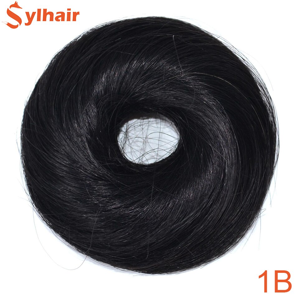 Sylhair Women's Hair Buns Synthetic Hair Curly Chignon Messy Bun Hair Messy Buns Updo Roller Hairpiece For Women: ZFQ-1B