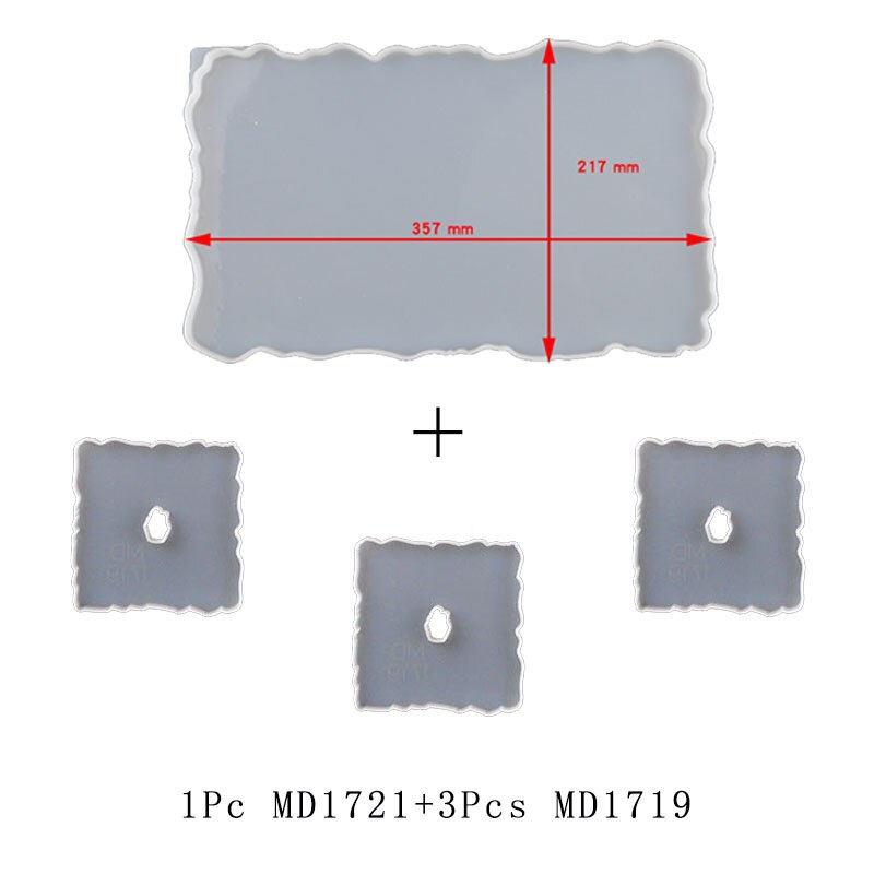 Irregular Shape Fruit Tray Mold DIY Coaster Mold Three Layer Tray Epoxy Resin Mold Jewelry Crafts: MD3421 1719