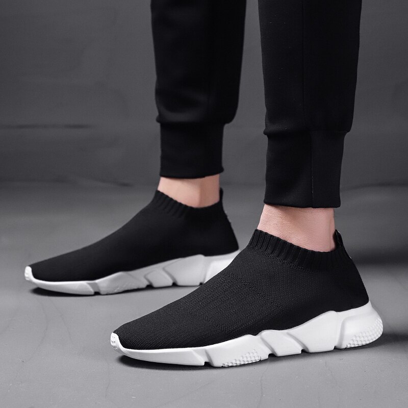 Arrivals Men's Brand Casual Shoes Trend Socks Shoes Male Adult High Top Sneakers Slip-on Shoe Man Spring Summer