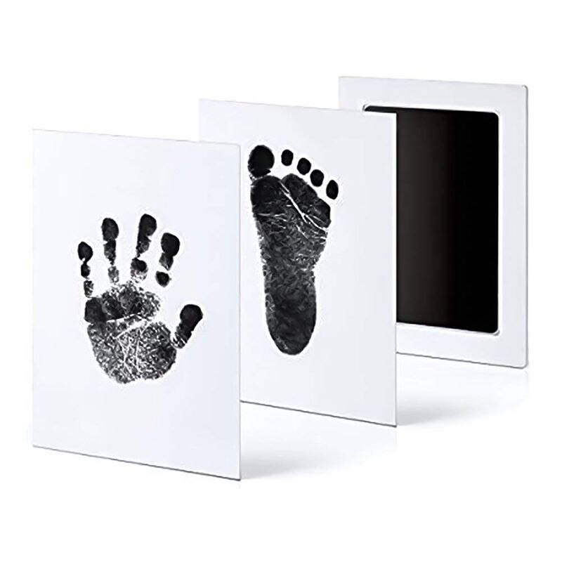 6Pack Handafdruk En Voetafdruk Ink Pads Zonder Inkt-Touch, veilig Print Kit Voor Baby En Huisdieren 3 Grote Inkt Pads + 6 Opdruk Kaarten, Bla