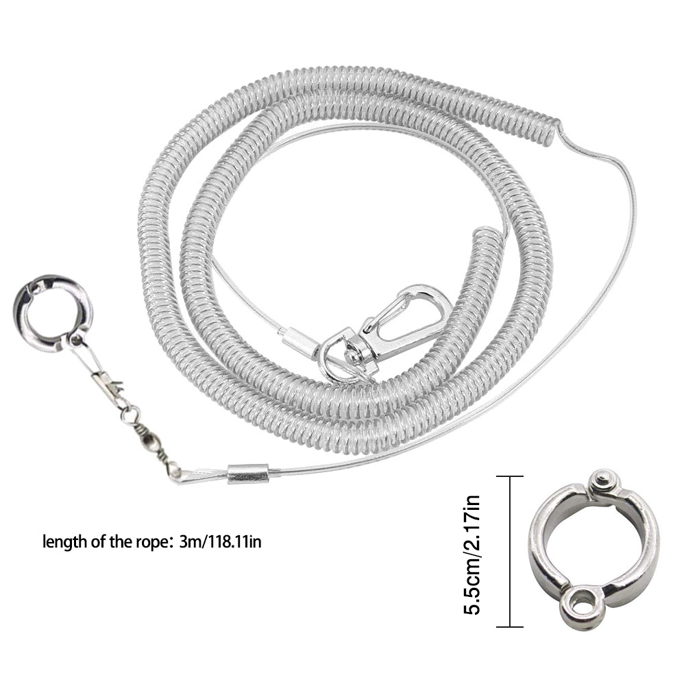 3M Papegaai Vliegende Touw Met Been Ring Outdoor Vlucht Training Touw Met Ultra Lichte Training Touw Met Meerdere Specificaties: 1pc 5.5mm