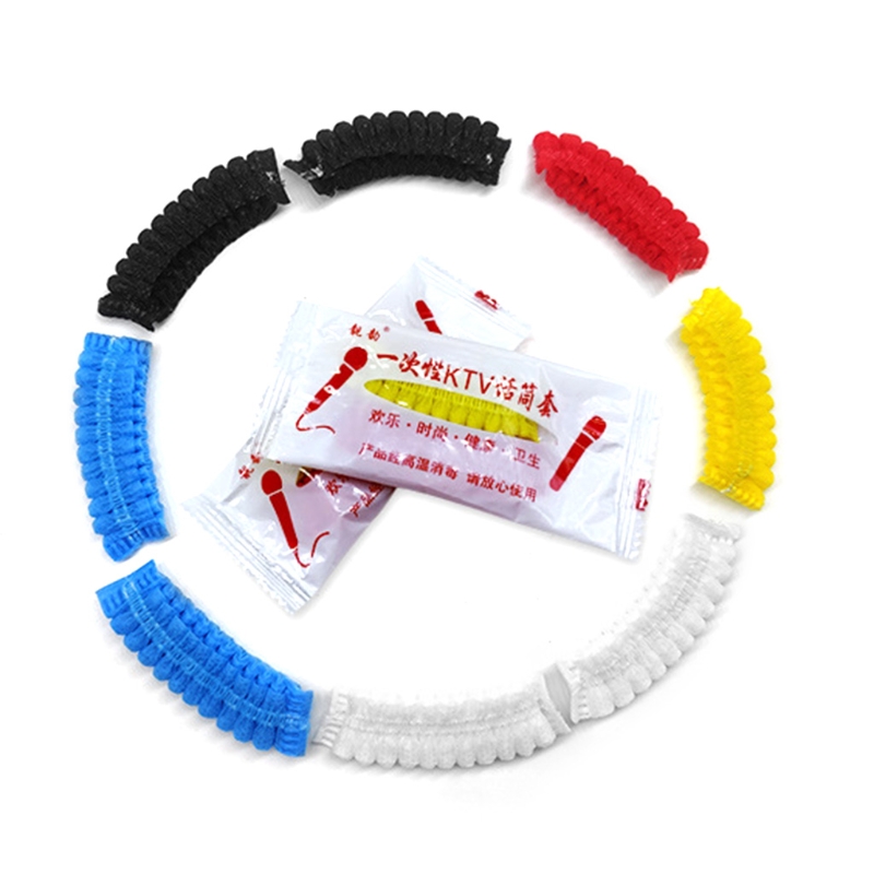 Microphone Covers 200x Disposable Non-Woven Clean and No-Odor Windscreen Mic Removal Microphone Covers for Recording