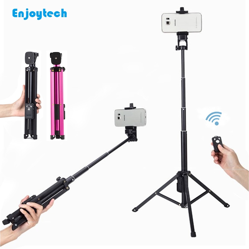 Bluetooth Selfie Stick with Tripod Monopod for iPhone Xiaomi Samsung Android Phones Cameras Mounts Holder for Video Bloggers