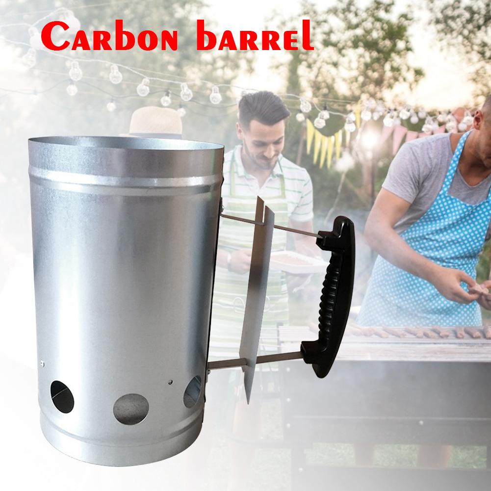 Grill Werkzeuge Behandelt Camping Holzkohle Kamin Zündung Starter Feuer Herd Eimer BBQ Grills Kamin Starter BBQ Werkzeug мангал