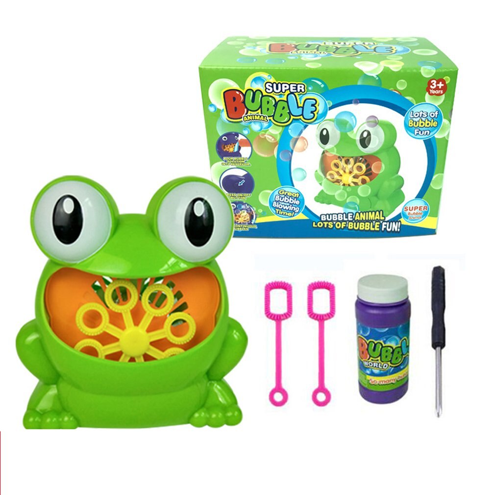 blasiert Maschine Badewanne Große Frosch Automatische blasiert Hersteller Spielzeug mit 24 Musik Lied Schlecht Spielzeug für Baby Jungen Mädchen