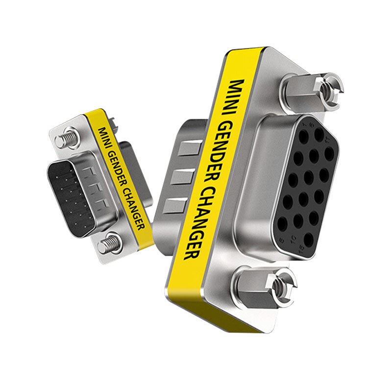 SODIAL DB15 Mini Genre Adaptateur De Changeur RS232 COM D-Sub A Male