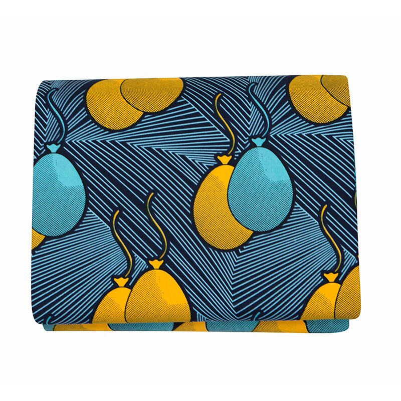 African Polyester Wax Fabric Exquisite Printed Fabric Ankara Real Wax For Dress Latest