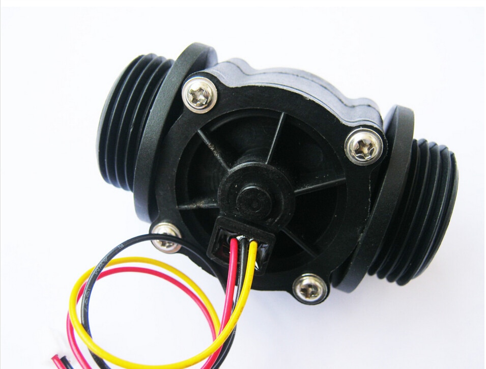 G1 &quot;Water Flow Hall Effect Sensor Switch Flowmeter Counter 1-60L/Min