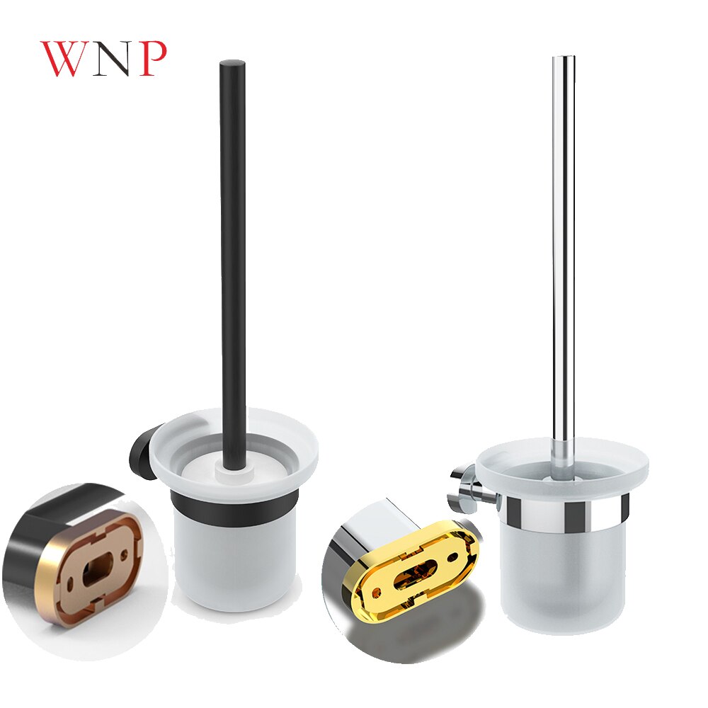 Black/Silver/Brushed Stainless Steel Toilet Brush Holder,Toilet Brush Set,Toilet WC Bathroom Accessories,Bathroom Cleaning Tools