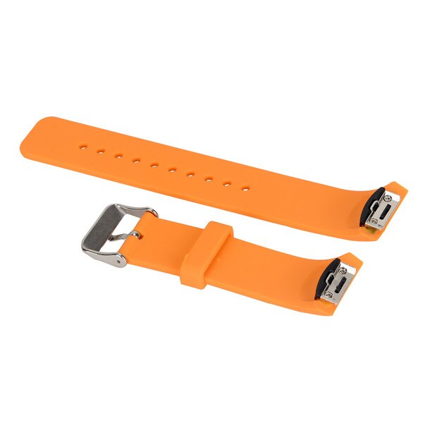 For Samsung Gear S2 R720 watch strap Replacement Silicone Solid color sport watchband Straps For Gear S2 SM-R720 smart watchband: Orange