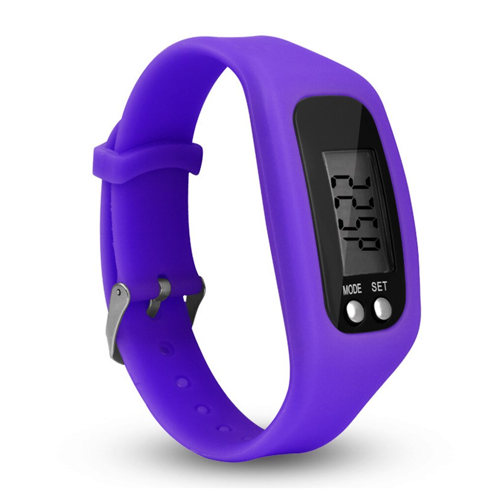 Fitness Tracker Horloge, Eenvoudig Bediening Walking Running Stappenteller Met Calorie En Stappen Tellen (Rose): PURPLE