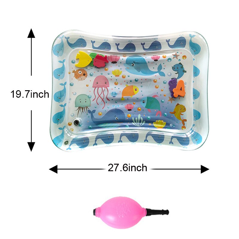 Baby Water Play Mat Baby Kids Happy Water Play Mat Inflatable water Cushion Infant Toys Seaworld Activity Carpet: 2