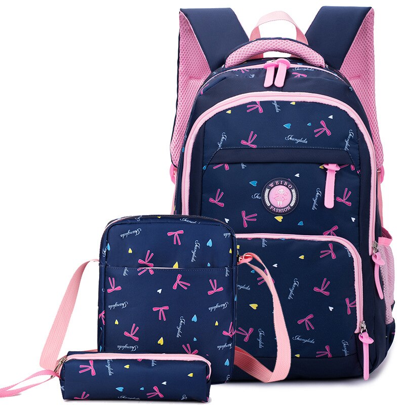 Kinderen Schooltassen Meisjes Orthopedische School Rugzak Schooltas Kids Prinses Rugzakken Primaire Schoudertassen Mochila Infantil: blue