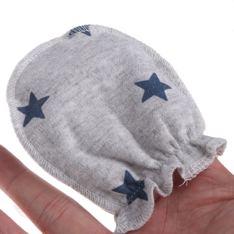 3Pairs Baby Anti Scratching Gloves Newborn Protection Face Cotton Scratch Mittens