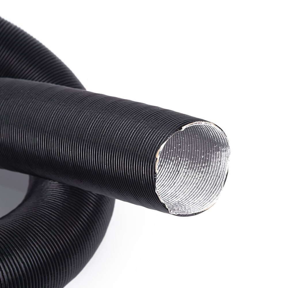 Conducto calentador de coche, tubo de aire acondicionado de 42mm, aire acondicionado negro cálido
