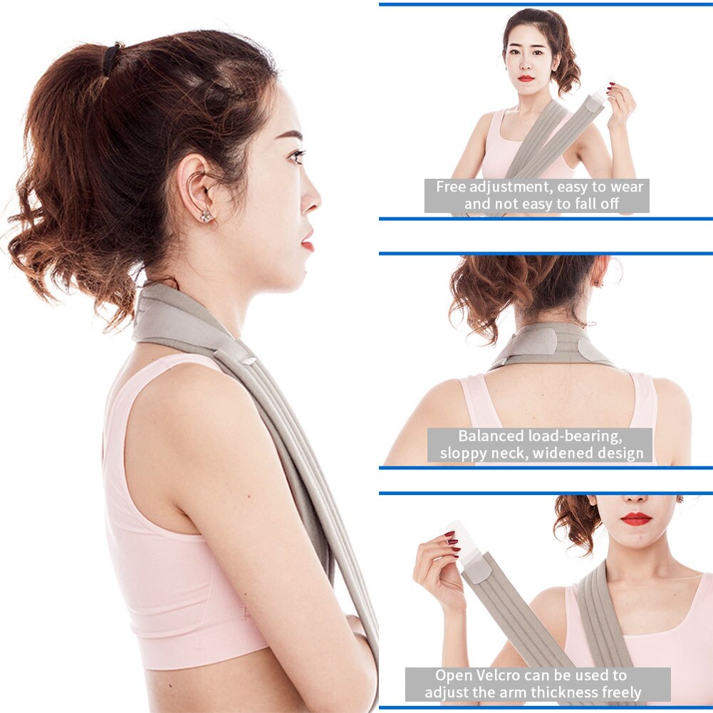 Fracture Shoulder Strap Forearm Arm Sling Recovery Brace Widen Adjustable Length Rotator Cuff Breathable Bandage Adults