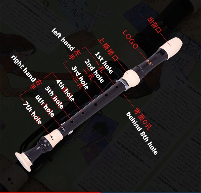 Alto Recorder Germaanse En Barokke 8 Gat Klarinet Gaita F Sleutel Verticale Fluit Muziekinstrumenten Gravador Fluit Funda Flauta