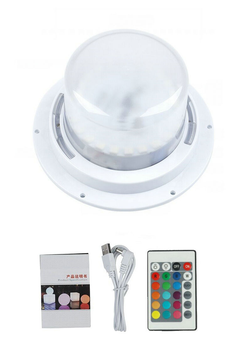 24key Remote controlled Rechargeable RGBW waterproof LED module Furniture Mood Light Base Lamp Table Ambient Lighting Decoration