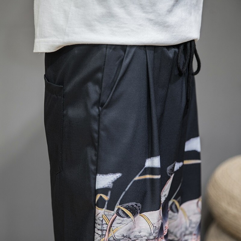 Kung Fu Broek Traditionele Chinese Kleding Voor Mannen Broek Linnen Heren Kimono Broek Board Shorts Voor Mannen Bijgesneden Broek 10883