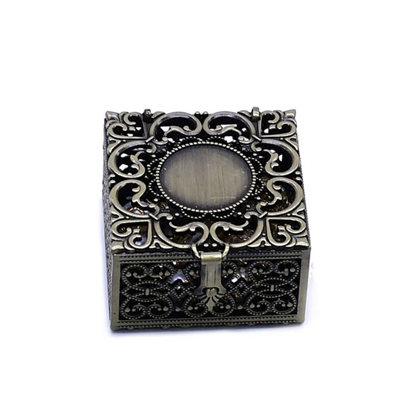 Rozenkrans Kralen Box Ketting Metalen Christian Katholieke Religieuze Sieraden Case Organizer Retailsale: 4