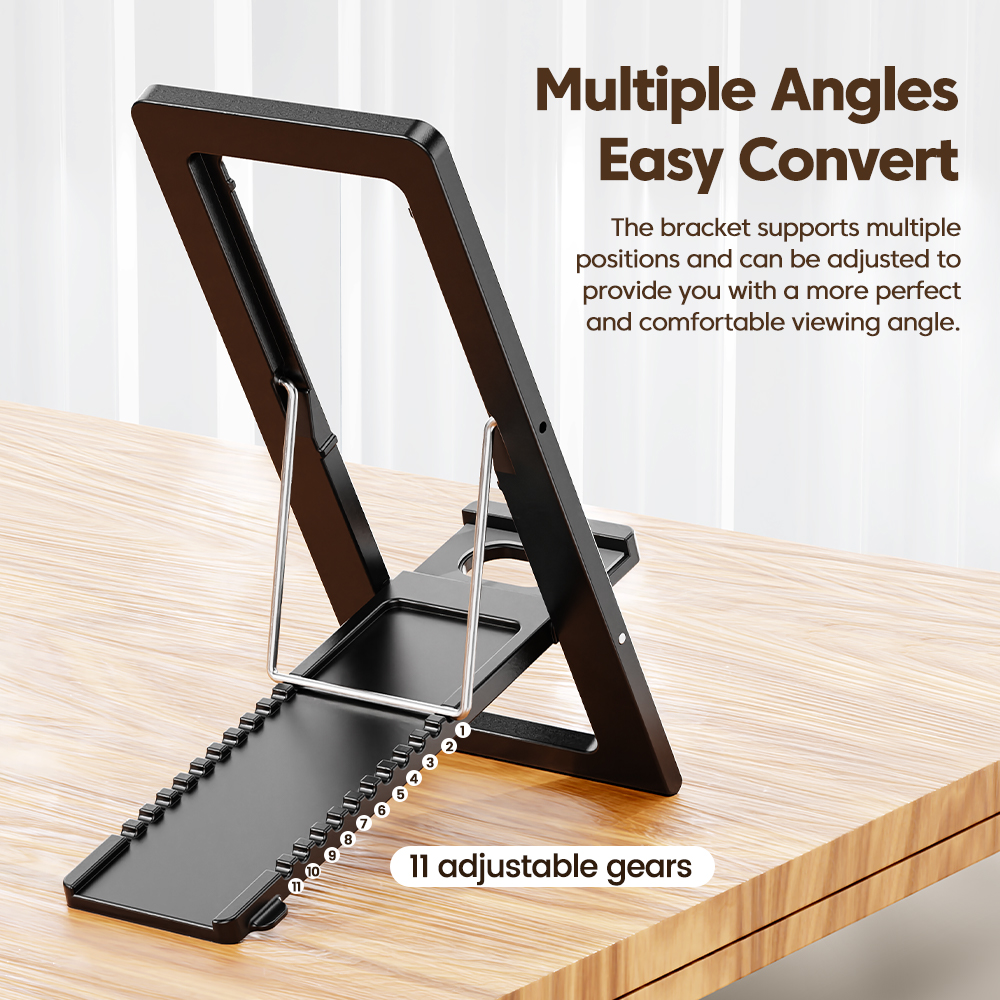 Toocki Mobile Phone Desktop Holder Stand Lazy Bracket Foldable Support Stand Mount MultiFunction Holder For 4-6.7 inch Phone