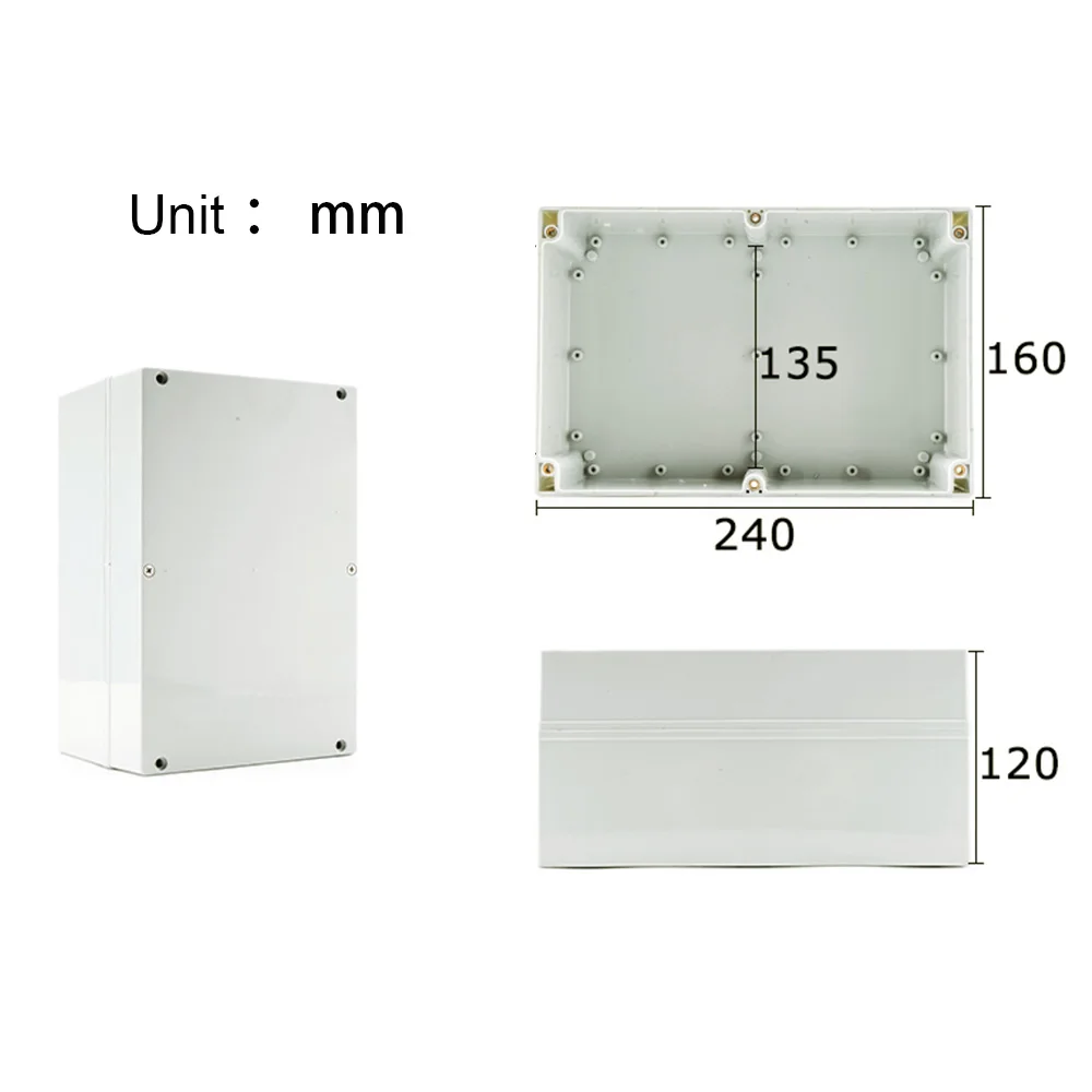 Caja ABS de conexiones para proyectos electrónicos, Cable eléctrico IP67, cajas de plástico impermeables para exteriores, Kit de caja de cables sellada DIY