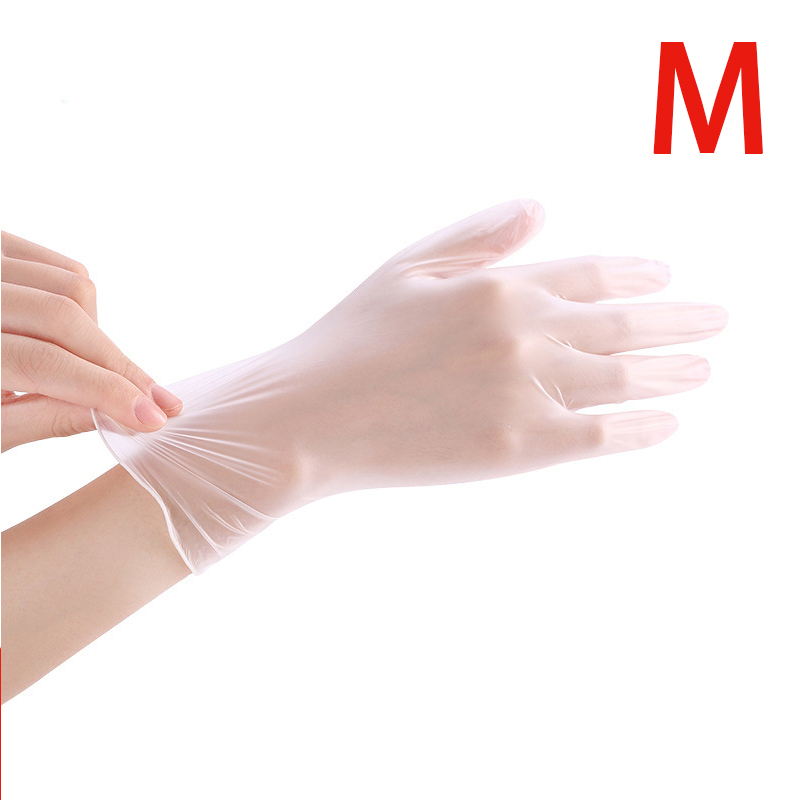 50 stuks wegwerphandschoenen universele reinigingshandschoenen nitril handschoenen thuis voedsel beschermende latex handschoenen voor veiligheid: M / 50 stuks
