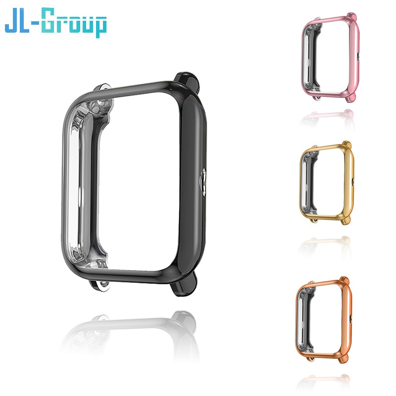 Amazfit Bip U S Lite futerał ochronny z folią do akcesoriów Amazfit GTS 3 2 Mini Bumper TPU obudowa ochronna