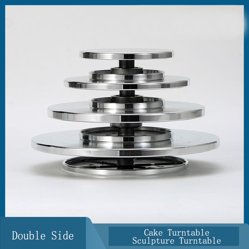Double Side Sculpture turntable clay sculpture handmade model turntable flower mounting turntable cake turntable aluminum alloy