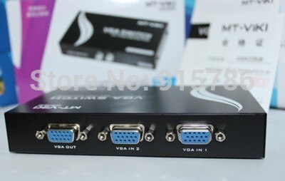 MT-15-2CH 2 Poorten KVM SWITCH/Meerdere Stuks VGA Switch Controller/2 Poort VGA Monitor LCD PC Video Sharing Ondersteuning BREEDBEELD