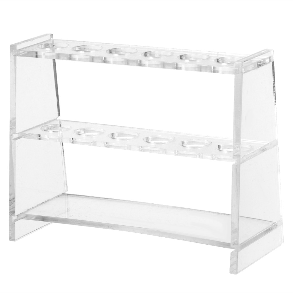 1 Set of Durable Test Tube Rack Holder Detachable Pipe Stand School Laboratory Supplies (100ml Transparent)