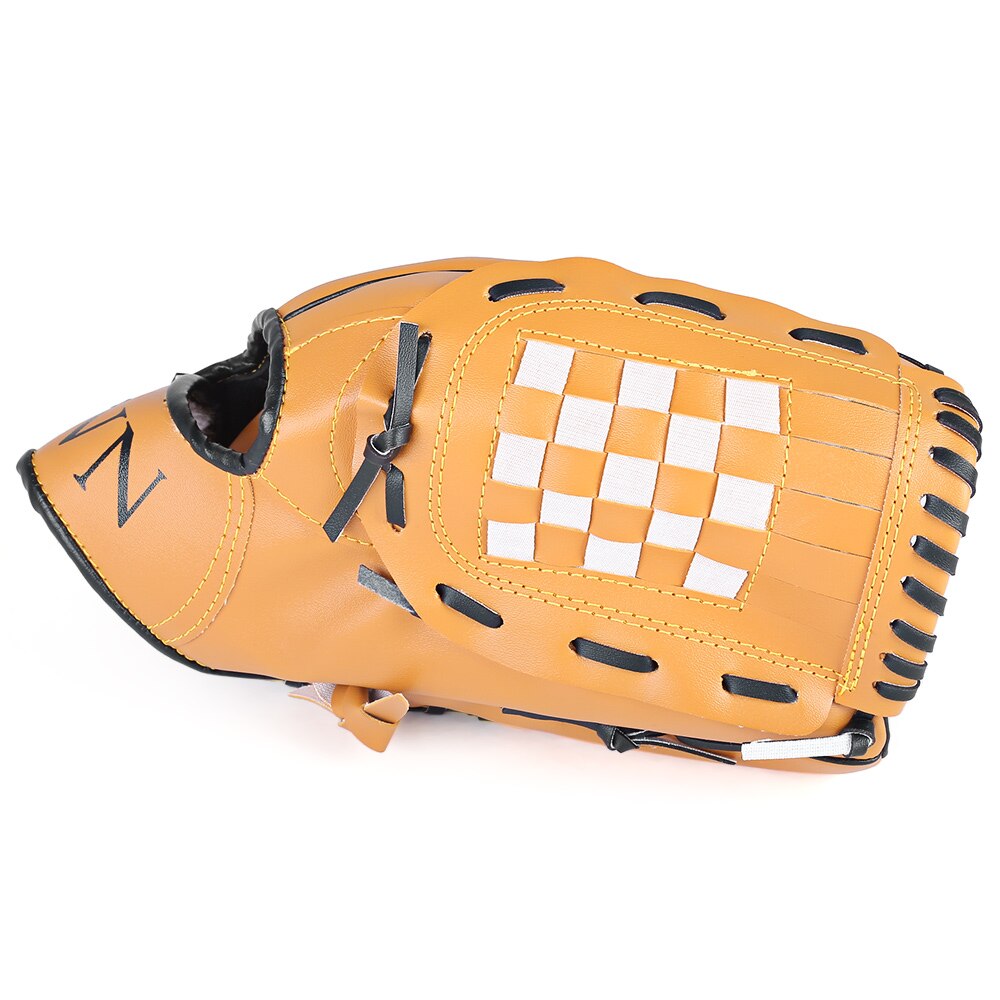 PVC Leather Left Hand Baseball Glove Outdoor Sports Brown Glove 11.5"/12.5" Softball Baseball Practice Equipment for Men Women