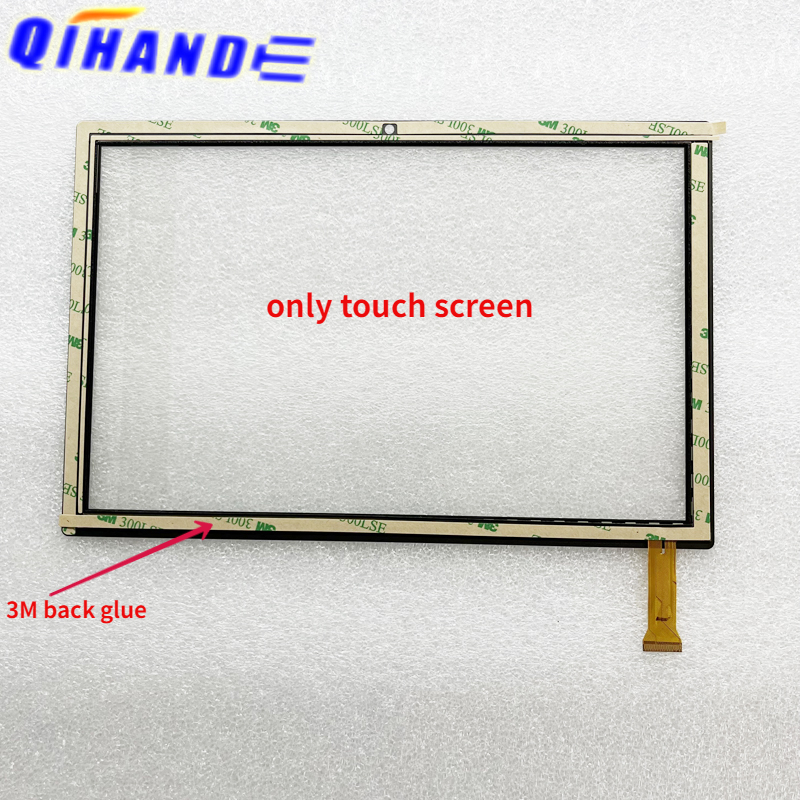 2.5D para tableta de 10,1 pulgadas para Teclast P20HD pantalla táctil con marco Panel táctil cristal digitalizador Sensor para Teclast P20 HD: Blanco