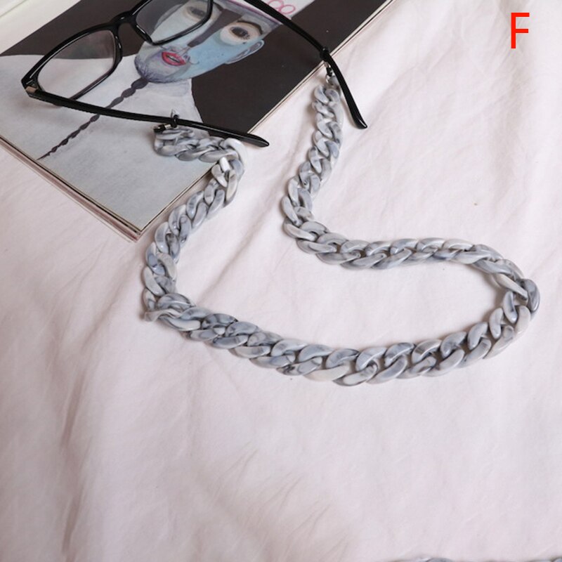 Acryl Leesbril Opknoping Hals Ketting Zonnebril Keten Lanyard Glazen Ketting Brillen Strap Zomer: F