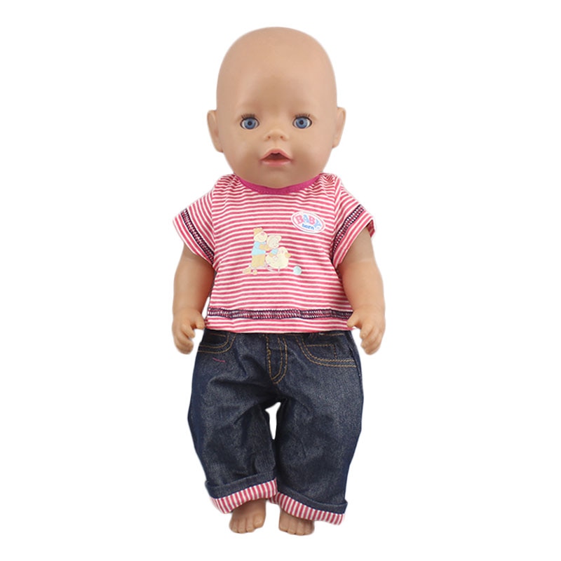 Puku 17 tuuman vauvanukkelle 43cm vaatteita