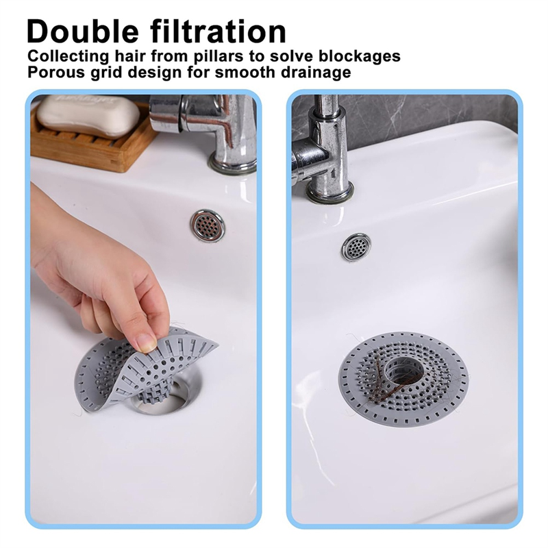 M12K - Pokrywa odpływu prysznica 3 szt. Sitko odpływu wanny, 5-calowy łapacz włosów, gumowy korek robić wanny robić łazienki i kabiny prysznicowej