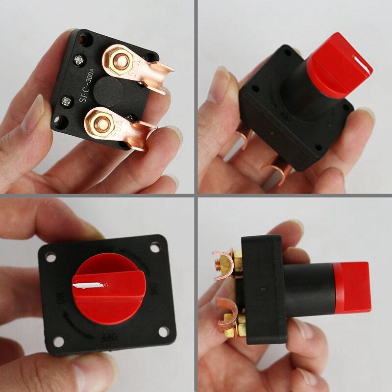 Battery Switch Car Van Truck RV Boat Battery Power Disconnect Rotary Isolator Kill on OFF Switch 300A