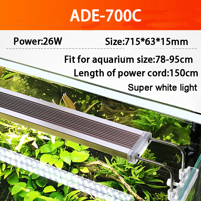 SUNSUN ADE-Lámpara de iluminación LED para acuario, dispositivo ultrafino para cultivo de plantas acuáticas, 5-24W, 220V