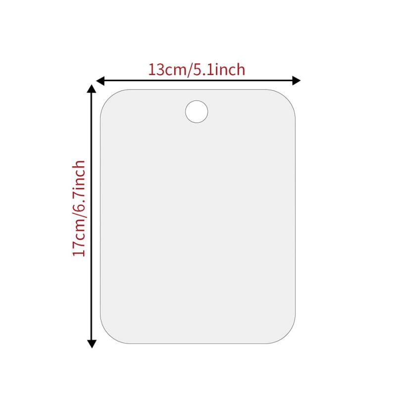 Espejo de ducha acrílico antivaho para hombre, accesorios de baño para afeitarse, espejos para afeitarse, decoración del hogar, 13x17cm: Default Title