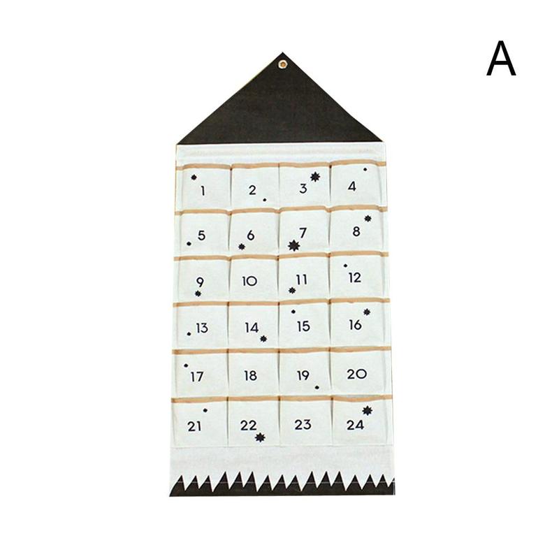spot canvas hanging children's room 24 pockets debris sorting bag wall hanging storage bag key hanging bag: A