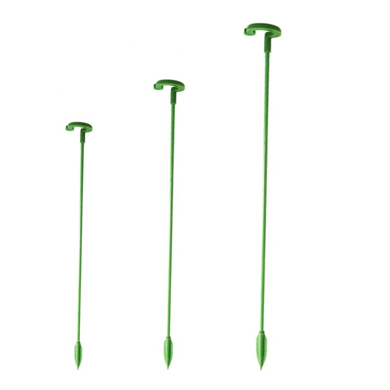 HX5F Plants Support Rods 10 Pcs Garden Bonsai Bracket Stake Single Stem Shrub Holder for Indoor Outdoo Garden Flower Potted Rod