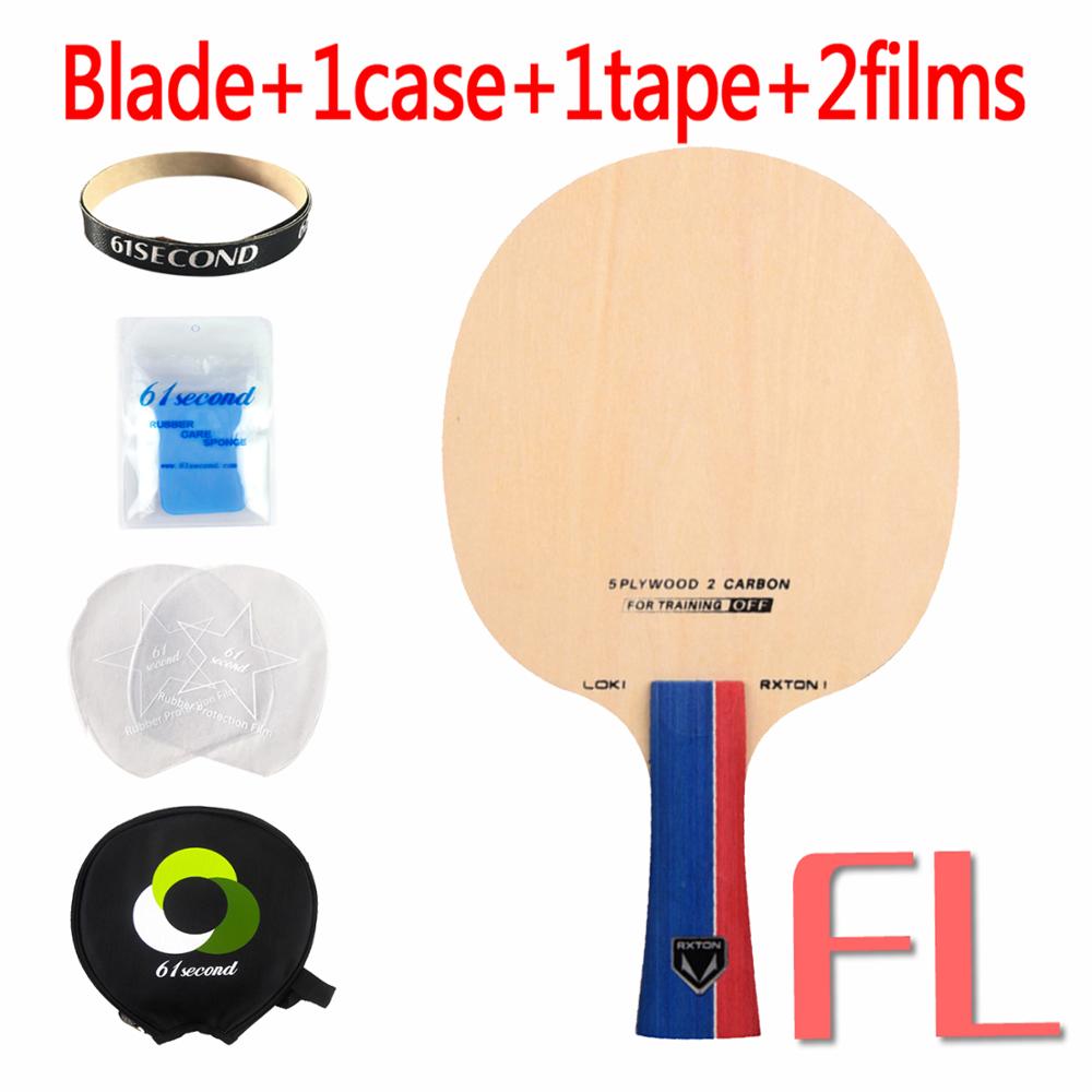 Loki rxton 1 carbono ténis de mesa lâmina 7 camadas ofensiva raquete pingpong para treinamento