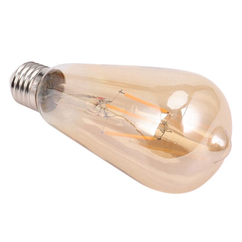 2 Pcs Dimmable E27 Retro Vintage Filament ST64 COB LED Bulb Light Lamp Voltage 220V, 4W &amp; 8W