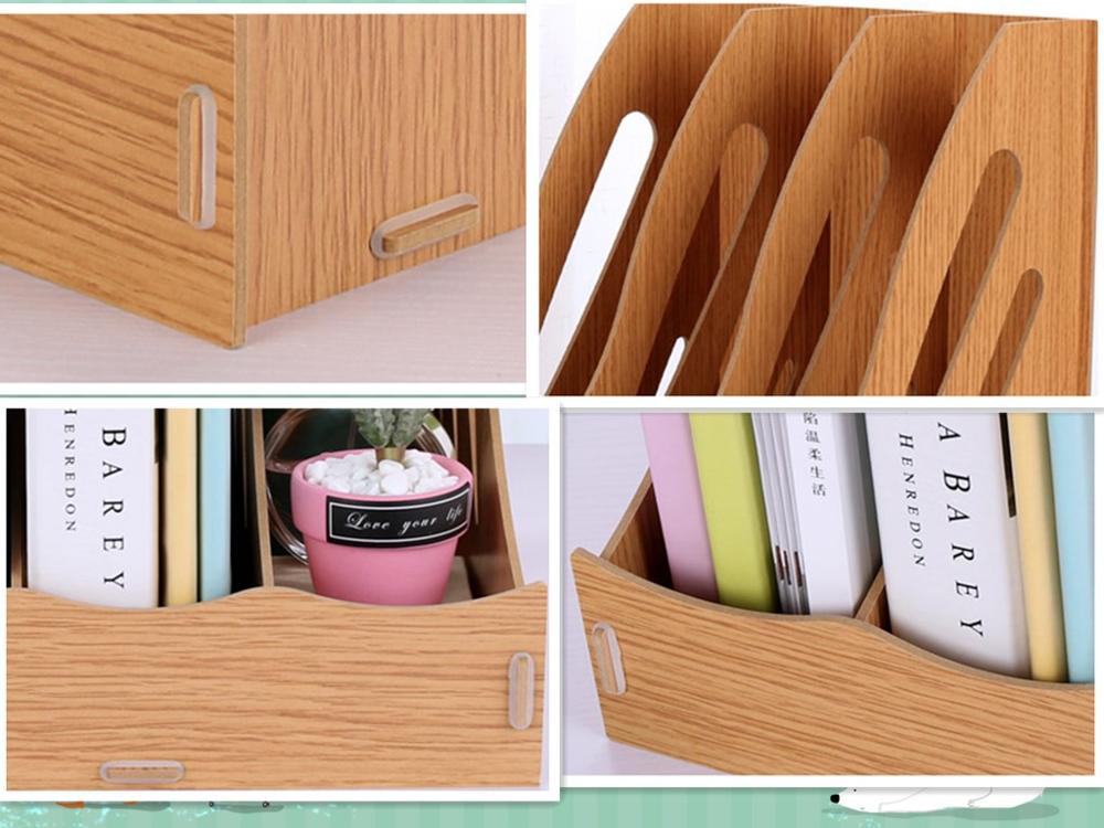 office accessories Document Tray Desktop Multifunction Storage Box File Holder Bookend Office Desk Organizer School Supplies
