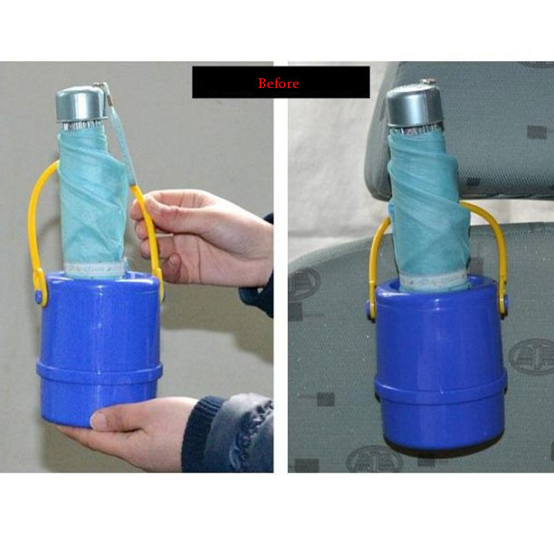 Plastic Blauw waterdichte Intrekbare Max Lengte 65 CM Paraplu Opslag Vat Schorsing Type Paraplu Cover Voor Auto en Thuis