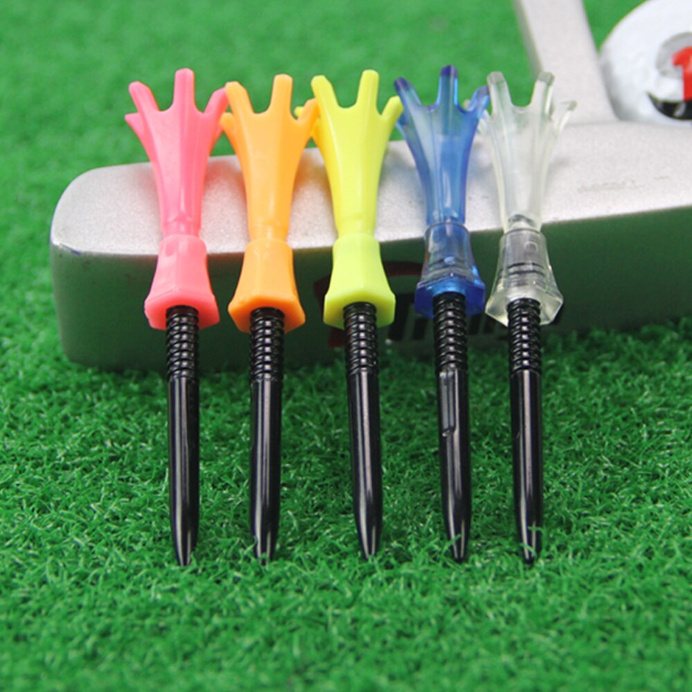 10Set Verstelbare 80Mm Training Golf Tee Bal Houder Self Staande Praktijk Anti-Vliegende Accessoires Bal Studs Tees